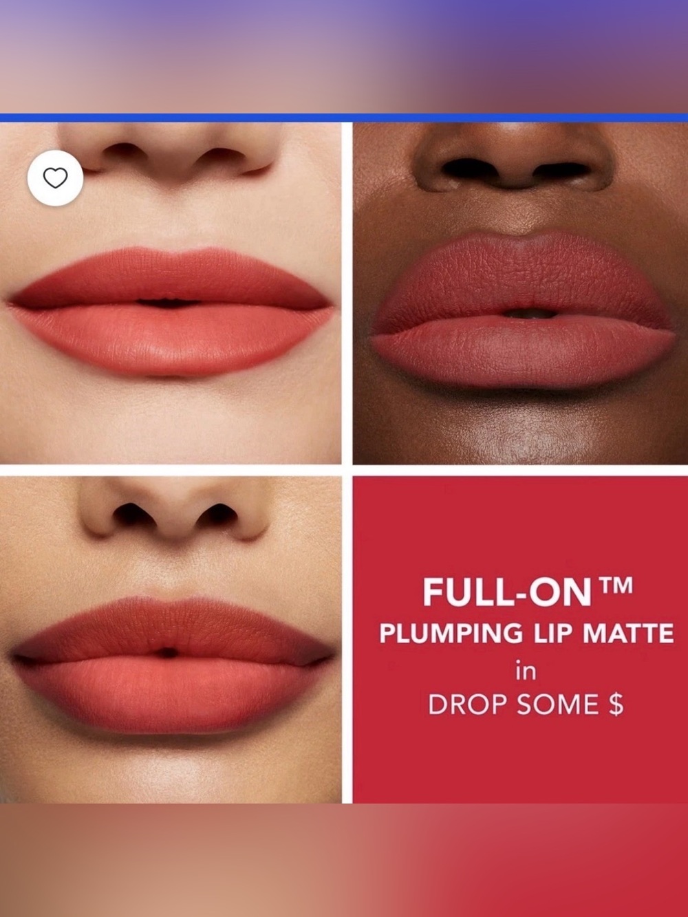 Buxom Full-On Plumping Matte Liquid Lipstick, Drop Some $ Shade, 0.14 fl oz